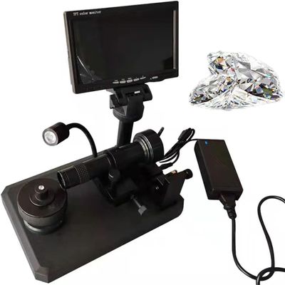 CYMYYDS Digital Diamond Girdle Viewer, 30~110X Magnification, Diamond Inscription Viewer with 7'' LCD Screen Properties Observer, Focusing Distance 20mm, for Jewelry