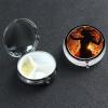 Small Pill Box Portable Pill Case 3 Compartment Metal Pill Vitamins Holder Organizer Cute Dance Music Travel Pillbox for Purse Pocket view 1