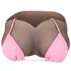 Vnmcry Silicone Breast Forms Cotton Filled V-Neck Tube Top False Chest Plates Strapless Breastplate Fake Boobs for Men Crossdresser Transgender Mastectomy Prosthesis (Light Black - B Cup S Size) view 1