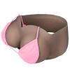Vnmcry Silicone Breast Forms Gel Filled V-Neck Tube Top Realistic Chest Plates Strapless Breastplate Fake Boobs for Men Crossdresser Transgender Mastectomy Prosthesis (Light Black - C Cup S Size) view 1