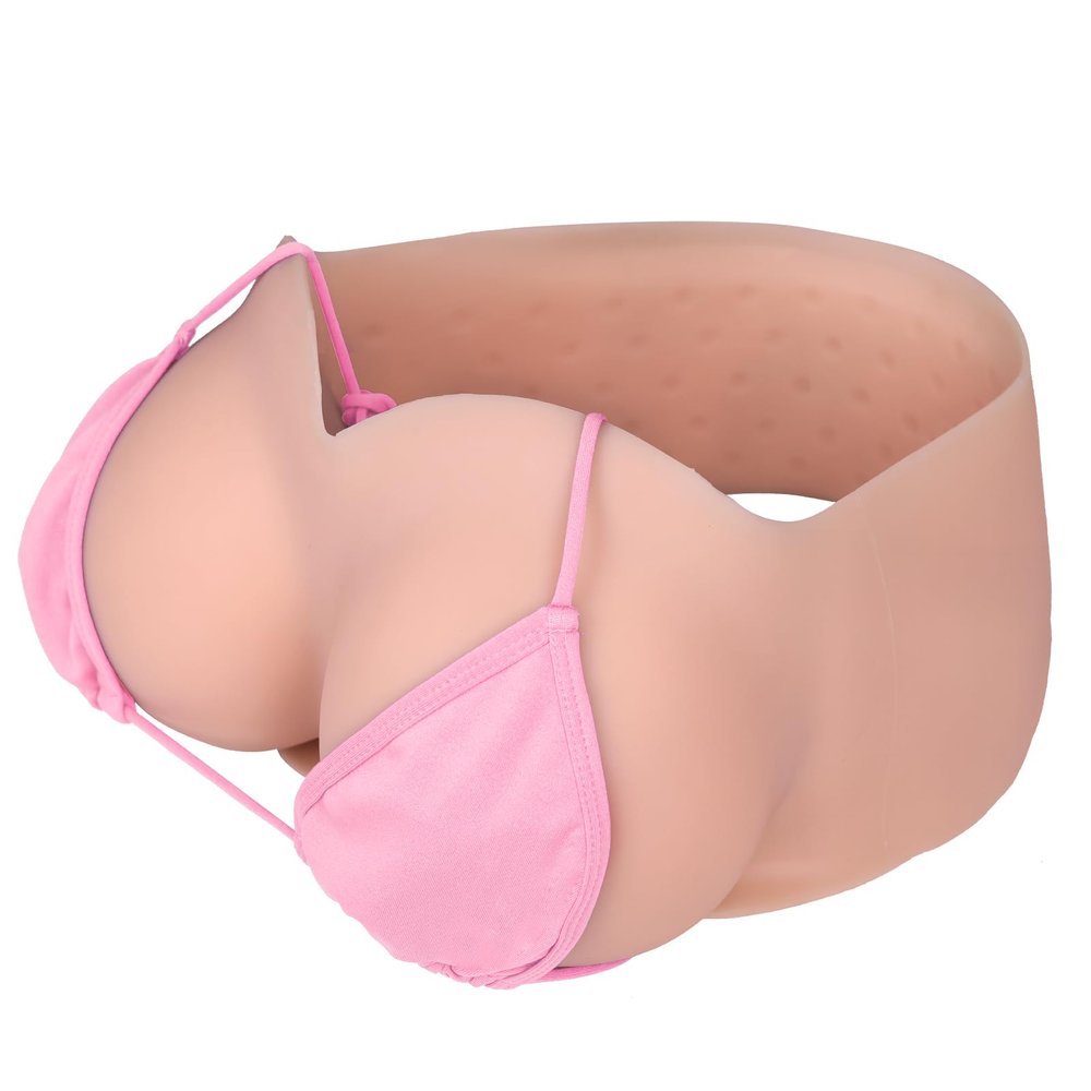 Vnmcry Silicone Breast Forms Gel Filled V-Neck Tube Top Realistic Chest Plates Strapless Breastplate Fake Boobs for Men Crossdresser Transgender Mastectomy Prosthesis (Ivory White - B Cup XL Size)