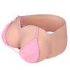 Vnmcry Silicone Breast Forms Gel Filled V-Neck Tube Top Realistic Chest Plates Strapless Breastplate Fake Boobs for Men Crossdresser Transgender Mastectomy Prosthesis (Ivory White - B Cup XL Size) view 1