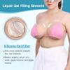 Vnmcry Silicone Breast Forms Gel Filled V-Neck Tube Top Realistic Chest Plates Strapless Breastplate Fake Boobs for Men Crossdresser Transgender Mastectomy Prosthesis (Beige - C Cup XL Size) view 3