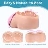 Vnmcry Silicone Breast Forms Gel Filled V-Neck Tube Top Realistic Chest Plates Strapless Breastplate Fake Boobs for Men Crossdresser Transgender Mastectomy Prosthesis (Beige - C Cup XL Size) view 4