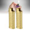 2PCS Vintage Metal Lighter Case, Retro Pattern Lighter Case Sleeve Cover Holder for Lighter Protection (Gold) view 4