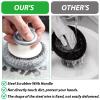 EATHEATY 12 Pack Steel Wool Scrubber with Handle, Stainless Steel Wire Pot Scrubber Metal Sponge, Mesh Metal Scrubbers for Cleaning Dishes, Grills, Pans, Ovens view 4