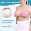 Vnmcry Silicone Breast Forms Cotton Filled V-Neck Tube Top False Chest Plates Strapless Breastplate Fake Boobs for Men Crossdresser Transgender Mastectomy Prosthesis (Bronze - H Cup M Size) view 4