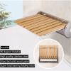 Folding Shower Seat for Elderly and Disabled, Shower Seat Bench, Wall-Mounted Folding Stool Chair/Wood/376X137X303 Metersm view 2