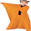 Sensory Sack for Kids Wearable Blanket for Focus Relaxation Stress Relief Calming Stretchy Body Sock for Toddlers Machine Washable No Fasteners(Orange,S) view 1