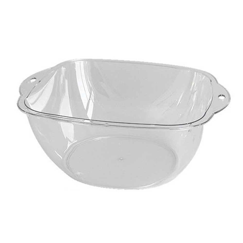 Plastic Washing Basin, Multi Purpose Wash Plastic Transparent Face Cleansing Laundry Dish Mixing Sink Tidy Organizers Bowl Tub for Home Dormitory Household Water Bathroom (L)