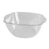 Plastic Washing Basin, Multi Purpose Wash Plastic Transparent Face Cleansing Laundry Dish Mixing Sink Tidy Organizers Bowl Tub for Home Dormitory Household Water Bathroom (L) view 1