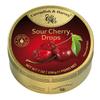 Pack of 6 Cavendish & Harvey Sour Cherry Fruit Drops in Tin  Premium Fruity Travel Sweets made with Real Fruit Juice, Vegan Friendly Confectionery Hard-Boiled Candies  Each H4 x 9.7cm Diameter, 200g view 1