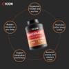 ICON Nutrition Hibernate Micellar Casein Protein - Cinnamon Vanilla Swirl, Slow-Release Nighttime Recovery Formula, 24g Protein, 100% Grass-Fed Casein, Low Sweetener  900g, 30 Servings view 2