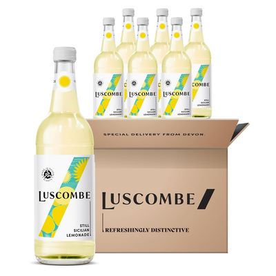 Luscombe - Sicilian Lemonade (6x74cl) - Dartmoor Spring Water, Sicilian Lemon Juice & Madagascan Vanilla, All Natural Organic Ingredients, Vegan & Gluten Free