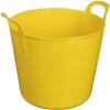 Easy Shopping 45 Litre Large Flexi Tub Multipurpose Storage Solution for Home Garden Flexible Plastic Rubber Container Bucket In Several Colour MADE IN U.K. (Yellow) view 1
