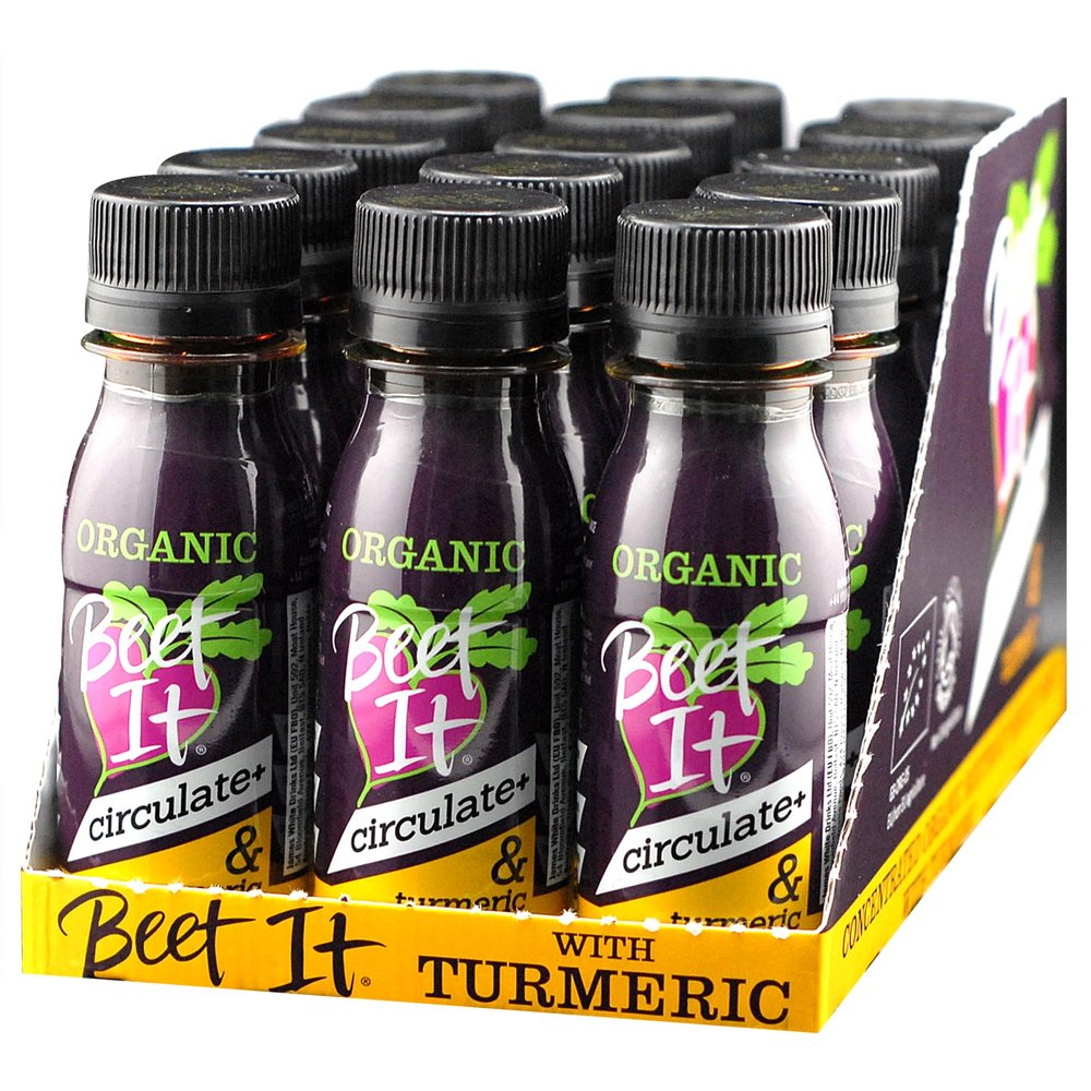 Beet It Organic Turmeric Circulate+ Shot  15 x 70ml, Natural Beetroot & Turmeric, Organic, Additive-Free, Performance Boost