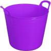 Easy Shopping 45 Litre Large Flexi Tub Multipurpose Storage Solution for Home Garden Flexible Plastic Rubber Container Bucket In Several Colour MADE IN U.K. (Purple) view 1