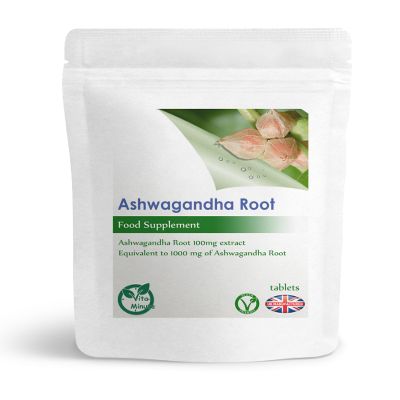 Ashwagandha 1000mg | Stress, Fatigue, Mood & Focus Supplement | Vegan Extract Tablets (Pack of 120)