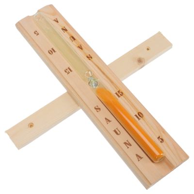 Ciieeo Sturdy Wooden Sauna Timer Dry Steam Room Hourglass Sauna Room Clock and Safe Material