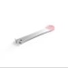 Tongue Scraper with Travel Case, Strong Tongue Scraper for Adults, Stainless Steel Tongue Cleaner with Silicone Brush, Get Rid of Bad Breath (Pink) view 2
