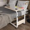 Adjustable Overbed Table with Lockable Wheels for Elderly or Bedridden Patients 80x50cm view 1