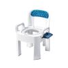 OZBMA Foldable Commode/Shower Chair Portable Bedside Commodes Chair,Ergonomic And Comfortable Seat,Non-slip Bathroom Stool With Backrest And Removable Armrests Toilet Alternative Chair view 1