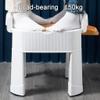 OZBMA Foldable Commode/Shower Chair Portable Bedside Commodes Chair,Ergonomic And Comfortable Seat,Non-slip Bathroom Stool With Backrest And Removable Armrests Toilet Alternative Chair view 3