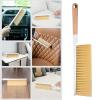 Whrcy Hand Whisk Broom,Hangable Bench Brush | Hangable Hand Broom Cleaning Brushes Wooden Handle, Soft Bristles Dusting Brush for Car, Bed, Couch, Furniture view 4