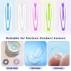 FreshCart Basics 10 Pcs Contact Lense Applicator Set - Tweezers, Suction Stick, Remover - Pink, Yellow, Blue, Green, White - Silicone Tips - Contact Lens Tool Set view 3