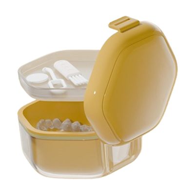 Denture Container, Retainer Case, Denture Case, Storage Box for Braces, Mouth Guard, Mouth Guard, Travel Holder, Portable Dental Container Case, Partial Denture Case for Mu