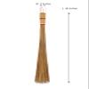 2 Piece 32 inch Multi-Surface Sturdy Outdoor Authentic Coconut Leaf Broom Asian Heavy Duty Broom Thai Natural Coconut Leaf Broom (Country Rustic) view 2