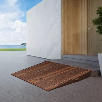Ramps Door Threshold Ramp Interior Exterior, Portable Non Slip Wood Step Ramp/Doorway Wheelchair Ramp 3/4/ 5/6/ 8 Inch Rise, for Scooter Bike Access Home (Size : 90x40x8cm (35.4x15.7x3))