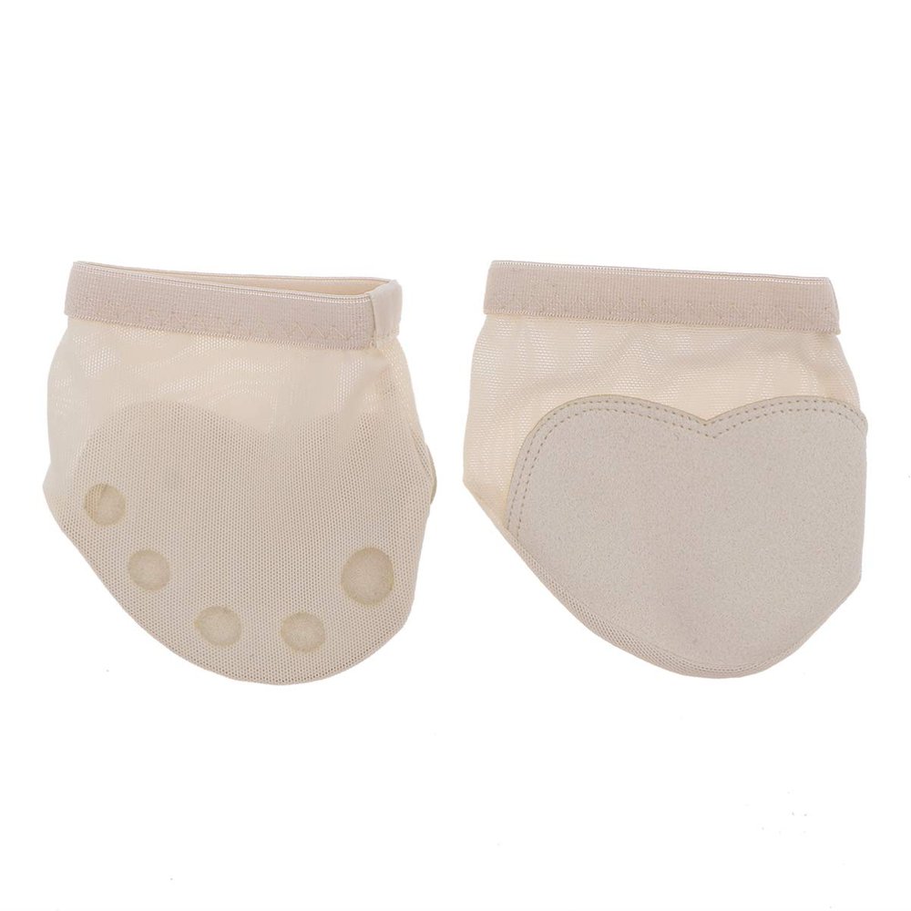 Gogogmee Five Holes Forefoot Cushion Dance Socks Foot Protector Ballet Toe Pad Belly Dance Foot Care L (39-40) Half Sole Protective Footwear for Ballet