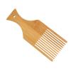 Tapestry Weaving Comb with Small Hole, Multipurpose Wooden Weaving Comb for Hair, Beard view 4