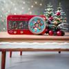 eBoutik - Musical Christmas Music Radio Christmas Biscuits Gift Tin - Novelty Luxury Shortbread Xmas Tins That Makes Sounds view 3
