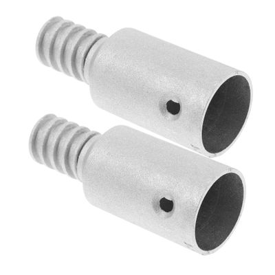Baluue 2pcs Metal Threaded End Replacement Mop Handle Connector Adapter for Broom Extension Pole, Threaded Tip Repair Kit for Household Cleaning Tools