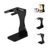 WOONEKY Black Acrylic Stand and Shaving Brush Holder Desktop Beard Brush Support for Men Grooming and Shaving Tools view 3