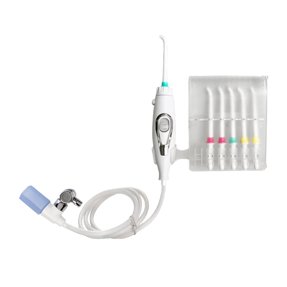 Faucet Oral Irrigator, Non-, Oral Care Water Flosser, Adjustable Tooth Cleaning Device, Non-Electric Flosser, Eco-Friendly Oral Irrigator, Water, Adjustable Pressure O