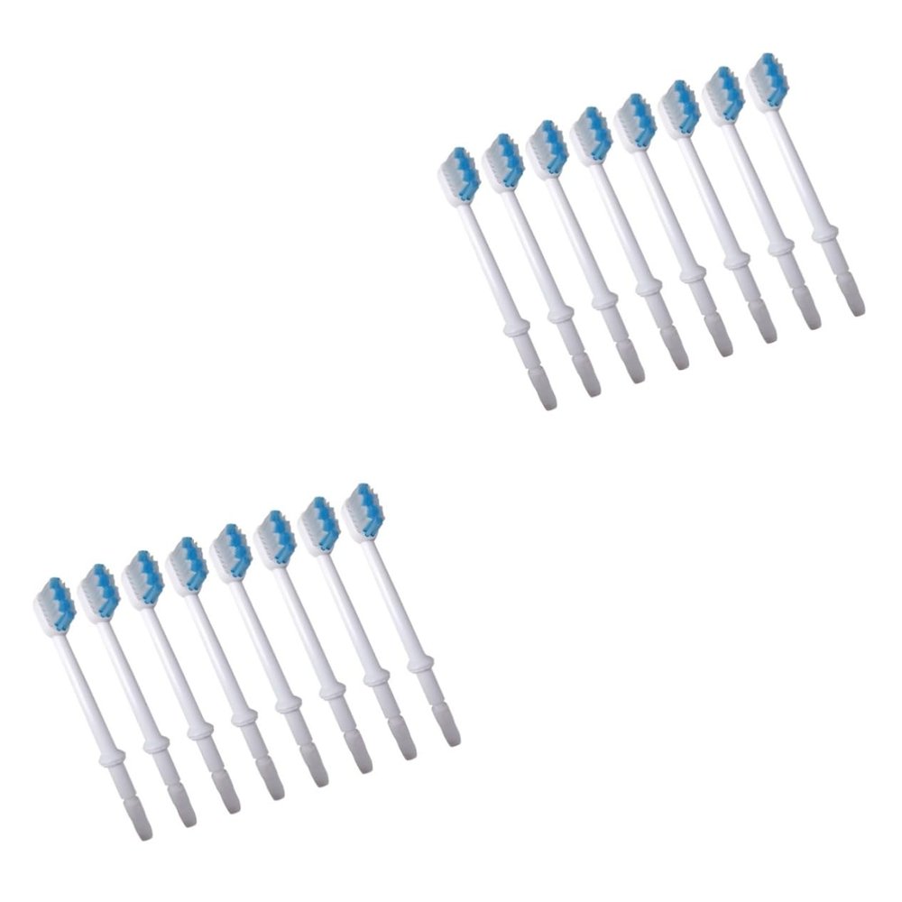 Anneome 16pcs Replacement Brush Heads for Teeth Cleaner Oral Irrigator Accessories