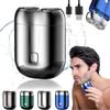 2024 New Upgrade Pocket Shaver USB Mini Shavers for Men,Rechargeable Waterproof Compact Electric Shaver,Double Head Razor, Electric Mini Portable Razor, for Home Car Travel (Silver) view 1