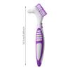 Denture Brush False Teeth Cleaning Brush Double Sided Toothbrush with Multi-Layered Bristles Denture Toothbrushes view 3