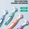 Denture Brush False Teeth Cleaning Brush Double Sided Toothbrush with Multi-Layered Bristles Denture Toothbrushes view 4