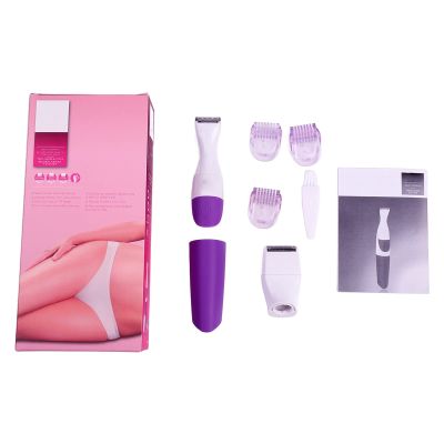 2 in 1 Women Epilator Hair Removal, Wet & Dry, Cordless, Flexible Head, Bikini Trimmer for Lip, Armpit, Leg
