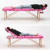 3 Fold Portable Therapy Bed Table with Adjustable Height and Foldable Design Ideal for Spa Use Non Woven Bag Included view 2