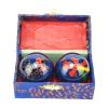 Portable Baoding Balls with Storage Box Durable for Kids Elderly Parents Blue view 2