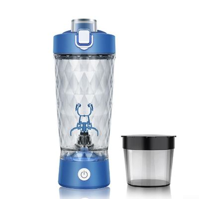 Efficient Mixing with Electric Protein Shaker Bottle USB Rechargeable for Smooth For Shakes and Meal Replacements (Blue)