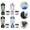 Efficient Mixing with Electric Protein Shaker Bottle USB Rechargeable for Smooth For Shakes and Meal Replacements (Blue) view 4