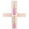 15 Minutes Sauna Room Sand Clock Glass Timer WallMounted Wooden Hourglass with Pink Sands view 1