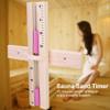 15 Minutes Sauna Room Sand Clock Glass Timer WallMounted Wooden Hourglass with Pink Sands view 2