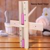 15 Minutes Sauna Room Sand Clock Glass Timer WallMounted Wooden Hourglass with Pink Sands view 3